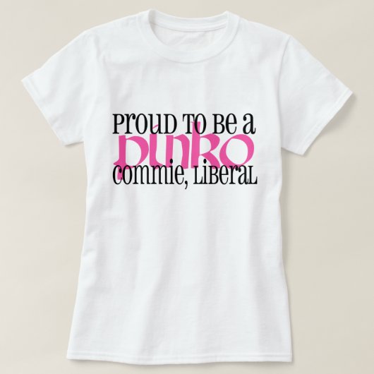 誇り高いPinkoのCommieの自由主義者 Tシャツ (デザイン正面)