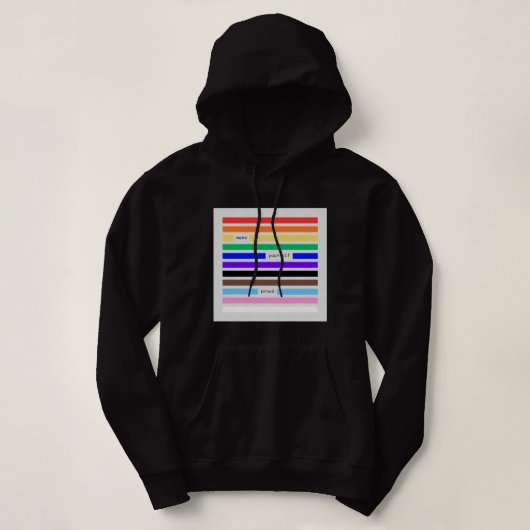 誇り高きあなたへ 虹色の検閲 Pride 2026 パーカ (デザイン正面)