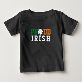 誇り高きアイルランドのシャムロック ラッキークローバーの名言 セントパトリック ベビーTシャツ