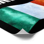 誇り高きアイルランドの戦士 アイルランド共和主義者の衣服 ポスター (角)