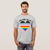 誇り高きアライ プログレスプライド Tシャツ (正面フル)