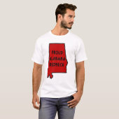誇り高きアラバマのレッドネック Tシャツ (正面フル)