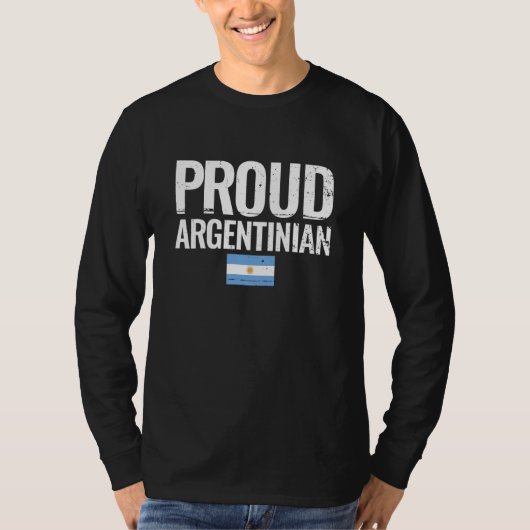 誇り高きアルゼンチン アルゼンチンの旗 Tシャツ (正面)