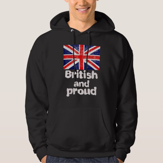 誇り高きイギリス愛国者 男性 女性 子供 2 パーカ (正面)
