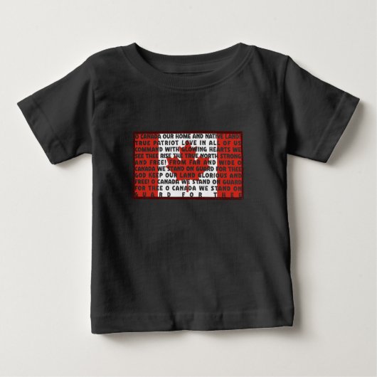 誇り高きカナダ、真北は強く自由なり！ ベビーTシャツ (正面)