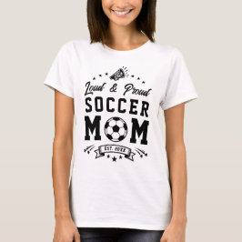 誇り高きサッカーママ Tシャツ