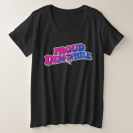誇り高きデモフィル プラスサイズTシャツ