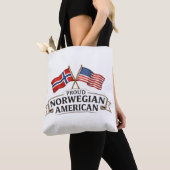 誇り高きノルウェー系アメリカ人 トートバッグ (クローズアップ)