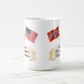 誇り高きノルウェー系ミネソタ州出身の遺産 コーヒーマグ コーヒーマグカップ (中央)