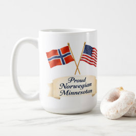 誇り高きノルウェー系ミネソタ州出身の遺産 コーヒーマグ コーヒーマグカップ