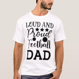 誇り高きフットボールダッド アメリカンフットボール Tシャツ