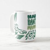 誇り高きプラントママ - 気高き植物愛好家 コーヒーマグカップ (正面左)