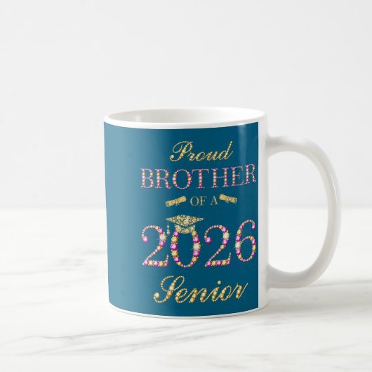 誇り高き兄 2026年 卒業デザイン コーヒーマグカップ (右)