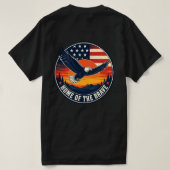 誇り高き勇者の鷲 Tシャツ (デザイン裏面)