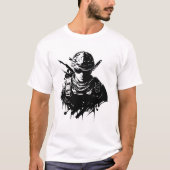 誇り高き戦士Tシャツ - 名誉、勇気、強さ Tシャツ (正面)