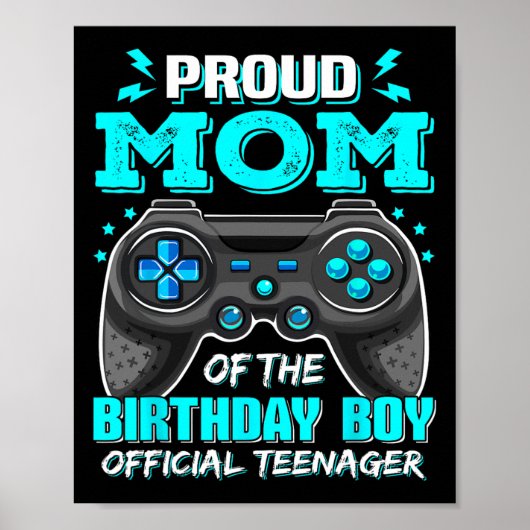 誇り高き母 公式ティーン ビデオゲーム 13歳の誕生日 ポスター (正面)