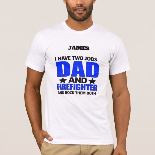 誇り高き消防士パパ Tシャツ (正面)