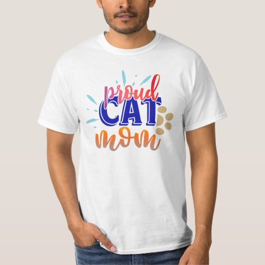 誇り高き猫母 Tシャツ (正面)