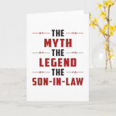 誇り高き義理の息子 義理の父 訴訟 面白いプレゼント カード (黄色い花)