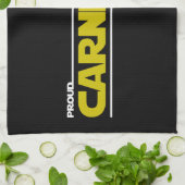 誇り高き肉食主義者。いいじゃないか。 キッチンタオル (折り畳み)