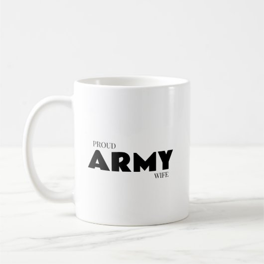 誇り高き軍人の妻 コーヒーマグカップ (左)