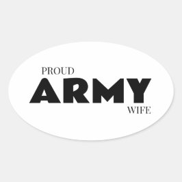 誇り高き軍人の妻 楕円形シール