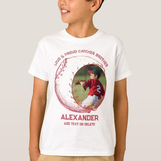 誇り高き野球兄弟チーム Tシャツ (正面)