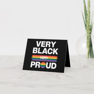 誇り高き黒人ゲイプライドLGBTプライド カード