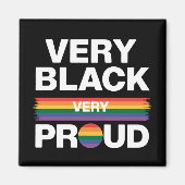 誇り高き黒人ゲイプライドLGBTプライド マグネット (正面)