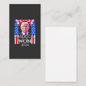 誇り高きMAGAアメリカ トランプ大統領就任式2024 名刺 (正面/裏面)