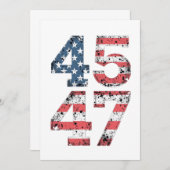 誇り高きMAGA 第47代トランプ勝利 就任日 招待状 (正面/裏面)