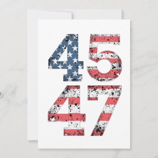 誇り高きMAGA 47代トランプ勝利 就任日 招待状 (正面)