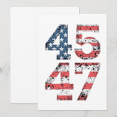 誇り高きMAGA 47代トランプ勝利 就任日 招待状 (正面/裏面)