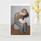 誇り高く新しいパパ カード (黄色い花)