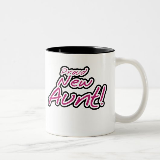 誇り高く新しい叔母さん ツートーンマグカップ (右)