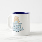 誇り高く新しい曾祖父の男の子 ツートーンマグカップ (正面左)