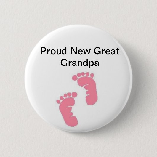 誇り高く新しい曾祖父 缶バッジ (正面)