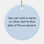 誇り高く新しい祖母それは男の子のギフトです セラミックオーナメント (裏面)