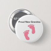 誇り高く新しい祖母 缶バッジ (正面&裏面)
