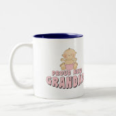 誇り高く新しい    祖父の女の子 ツートーンマグカップ (左)