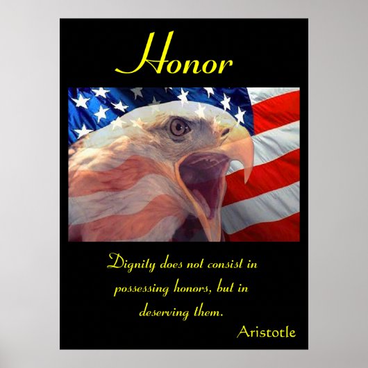 誇り高く立つ勇気あるアメリカの精神 ポスター (正面)