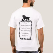 誇り高く自由主義のなニューイングランド地方の人 Tシャツ (裏面)