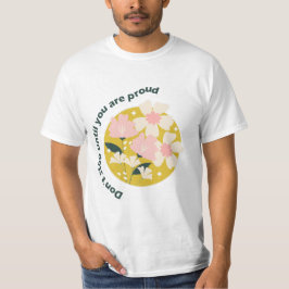 誇れるまで諦めるな モチベーションの引用 Tシャツ