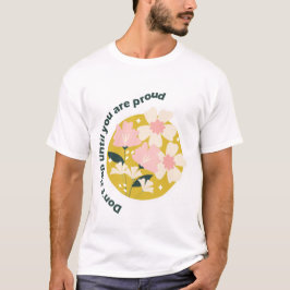 誇れるまで諦めるな モチベーションの引用 Tシャツ
