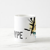 誇大宣伝のマグ コーヒーマグカップ (中央)