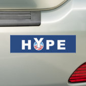 誇大宣伝-オバマの誇大宣伝 バンパーステッカー (車上)