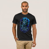 誇大広告より規律 Bitcoin 暗号資産 マインドセット デザイン Tシャツ (正面フル)