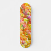 誇張されたエンボスの正方形のオーバーレイ投げ スケートボード (正面)