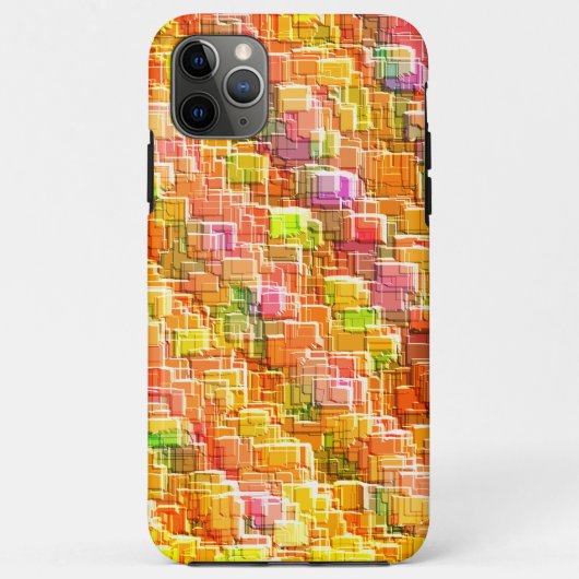 誇張されたエンボスの正方形のオーバーレイ投げ Case-Mate iPhoneケース (裏面)