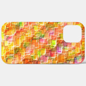 誇張されたエンボスの正方形のオーバーレイ投げ Case-Mate iPhoneケース (裏面 (横))